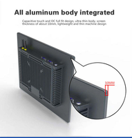 PC industriel sans ventilateur en alliage d'aluminium 17 pouces, écran tactile PCAP IP65 1280x1024 DDR4 J1900 J4125 Core I3 I5 I7 CPU en stock