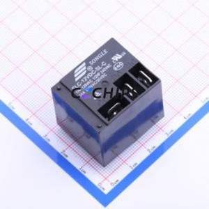 SLC-12VDC-SL-C Power Relay Through hole Component (THT),27.6x32.2mm Relay 12V 1 Changeover: 1C (SPDT-Changeover)::: 5 250V-AC - Product Image 1