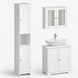 2023 Luxury Wood American Shallow Narrow <strong>Bathroom</strong> Furniture <strong>Thin</strong> Tall Shelf Storage <strong>Cabinet</strong> for <strong>Bathroom</strong> with Ample Storage - Product Image 2