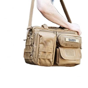 Sac à langer tactique de survie pour papa, grand sac de voyage pour bébé avec système Molle, fabriqué en usine BSCI. - Product Image 6