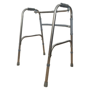 Déambulateur Cheng Shao en acier inoxydable, monopode rond gris, hauteur réglable, pour personnes âgées et handicapées, utilisation extérieure - Product Image 2