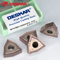 Pour DESKAR WNMG080404-HS LF6118 CNC Cutter Personnalisable CVD Carbure Insert pour Aluminium Externe Tournant Outil Lame Tour OEM
