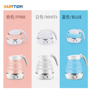 Bouilloire électrique pliable en silicone SUNTON, personnalisable, portable, sans fil, 600 ml, idéale pour le camping et les voyages, pour garder au chaud - Product Image 5