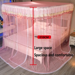 มุ้งกันยุงแบบรางพับได้ พร้อมขาตั้งและชุดผ้าคลุมเตียง - Product Image 3