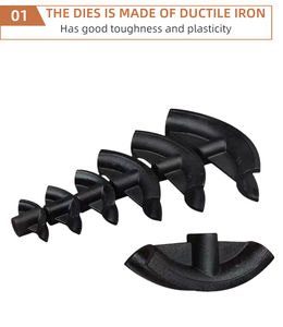 Cintreuse hydraulique CNC 21T pour tubes en acier, outil de pliage et de coupe manuel avec kit de 10 matrices, acier inoxydable, acier au carbone SWG-2 - Product Image 2