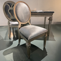 Ensemble de table à manger vintage française en bois massif sculpté, convertible et extensible avec plateau en marbre, livraison directe pour la maison, le bureau, le salon, l'hôtel