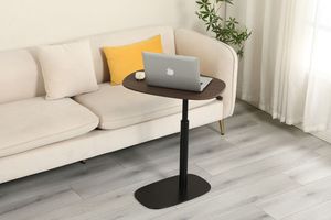 Bureau rotatif moderne Mini café côté hauteur réglable Table en bois écologique Durable maison salon canapé thé chevet - Product Image 5