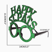 Gafas Decorativas Novedosas para el Día de San Patricio, con Diseño de Trébol, Divertidas, de Dibujos Animados, para Fiestas Temáticas Irlandesas
