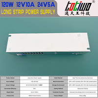 Alimentation à découpage 110V 220V CA vers CC 12V10A 24V5A 120W à profil mince pour éclairage LED, transformateur PSU, certification CE, SMPS