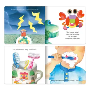 Wholesale Kids Story Books English Short Story Round Corner Children' Board Book Printing Service Story Books For Kids