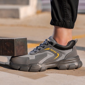 GUYISA Solid EVA <span class=keywords><strong>scarpe</strong></span> <span class=keywords><strong>antinfortunistiche</strong></span> da lavoro Sole nuova serie Grey ultraleggera Standard europea punta in acciaio microfibra superiore invernale adatto - Product Image 3