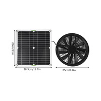 Ventilateur solaire silencieux et efficace AIsmartLink pour salle de bain, refroidissement des animaux de compagnie, ventilation, évacuation
