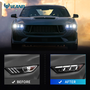 Kit de phares avant LED de style S650 VLAND pour Ford Mustang GT Ecoboost V6 2015 2016 2017 - Product Image 5