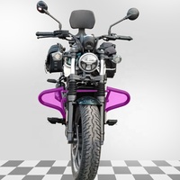 Nouvel ensemble de protection latérale tubulaire et de pare-chocs en acier noir TORST pour moto, compatible CF CLC250 (retrofit/amélioration)