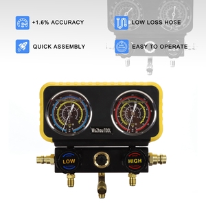 2smanifold gösterge takımı HVAC A/C soğutma kiti AC pirinç <span class=keywords><strong>R134A</strong></span> oto servis kiti - Product Image 4