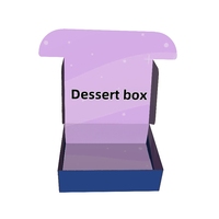 Cajas de Cartón Corrugado Reciclables Impresas Personalizadas con Recubrimiento UV, Estilo Carpeta, para Envasado de Alimentos, Postres de Panadería, Sushi y Azúcar