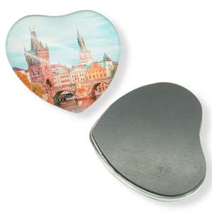 High Quality Crystal Clear 3D <b>Glass</b> <b>Dome</b> Souvenir Three-Dimensional Magnet - Product Image 6