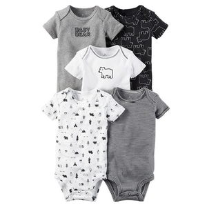 Ensemble de vêtements pour bébé de 5 pièces, 100% coton, respirant, été, nouveau-né 2018, mignon, vente en gros - Product Image 6