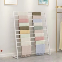 Cintre pour pantalons en tissu multicouche Papier d'emballage Présentoir de stockage Porte-écharpe de vente au détail en gros