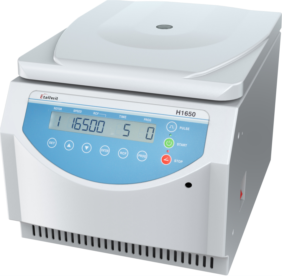 ห้องปฏิบัติการ Centrifuge ความเร็วสูง H1650 6x50mL Benchtop เครื่องหมุนเหวี่ยงความเร็วสูงพร้อมมุมโรเตอร์ 24x1.5ml บํารุงรักษาฟรี