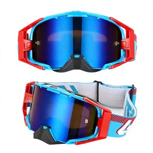 Casque de motocross <span class=keywords><strong>LEATT</strong></span> 65 avec lunettes, pour VTT, anti-vent et anti-sable, double couche anti-buée, protection intégrale contre les chocs - Product Image 1