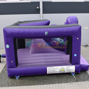 Tobogán inflable con forma de OVNI para niños, castillo inflable para fiestas al aire libre, brincolín de calidad comercial. - Product Image 5