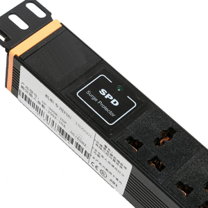ปลั๊กไฟอเนกประสงค์ 10 ช่อง PDU ปลั๊กพ่วงป้องกันไฟกระชาก SPD โครงอะลูมิเนียมอัลลอยด์ 10A 250V ติดตั้งแบบแนวตั้ง CE/ได้รับการรับรอง - Product Image 2