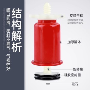 Hand Operated <b>Cupping</b> <b>Set</b> Red Rotating Massage Therapy Tool Household Use - Product Image 5