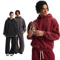 Sweat-shirts amples personnalisés avec logo, effet délavé, style streetwear vintage, coupe oversize, effet usé, fabrication OEM