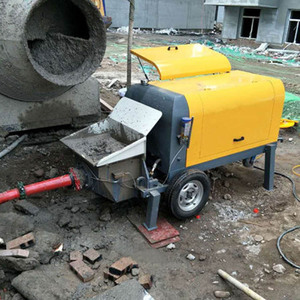 Bomba de Concreto, Mini Bomba de Concreto Eléctrica Diésel, Bomba de Concreto con Remolque - Product Image 5