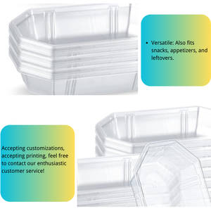 Fábrica personalizada RPET piezas desechables 8oz Banana Split Boat PET plástico helado Sundae Split Bowl - Product Image 4