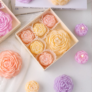 Juego de Caja de Regalo con Velas Aromáticas de Peonía, Regalo para el Día de San Valentín, Regalo de Cumpleaños - Product Image 3