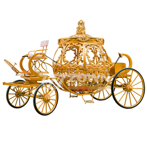 Carruaje Eléctrico de Lujo con Forma de Calabaza, Estilo Princesa Cenicienta, para Bodas Reales, con Luces LED, para Decoración de Bodas y Turismo - Product Image 2