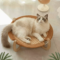 Lit pour chat, hamac rond pour animaux de compagnie, version tapis rafraîchissant respirant, essentiel pour bronzer sur le balcon