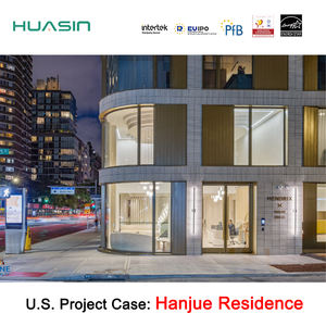 华信批发多伦多仓库2025定制美国项目案例玻璃别墅平开窗铝窗铝门超市 - Product Image 4