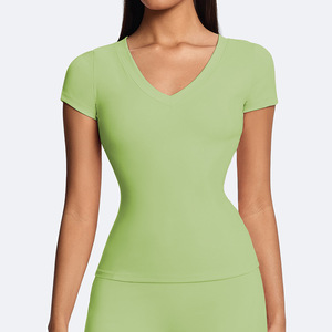 Conjunto de Yoga de Cintura Alta Ecológico con Logotipo Personalizado de Alta Calidad para Mujer, Leggings para Deportes al Aire Libre, Gimnasio, Correr, Sensación de Desnudez - Product Image 3