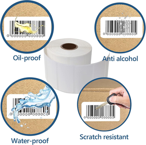 Trực Tiếp Nhiệt Dính UPS Fab Vận Chuyển Nhãn Dán Tùy Chỉnh Kích Thước 50Mm X 25Mm 1000Pcs Trống Địa Chỉ Mã Vạch 2x1 Nhãn - Product Image 6