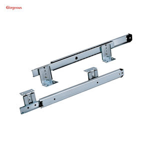 รางเลื่อนคีย์บอร์ดแบบลูกปืนสองทาง ขนาด 27 มม. 35 มม. ปรับได้ ยืดออกได้เต็มที่ แบบรางเลื่อนสำหรับลิ้นชักคีย์บอร์ด - Product Image 2