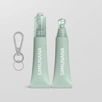 Gloss à lèvres végan hydratant longue tenue, haute brillance, repulpant, multicolores, tube souple, embout métallique, logo personnalisé, avec porte-clés