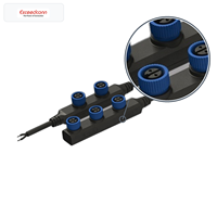 Conector Hembra de 5 Pines IP67 para Distribución de Iluminación Exterior DH-2SZ+DH-3SW / DH-2PZ+DH-3PW