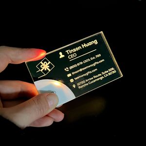 Carte de visite personnalisable avec logo, en acrylique lumineux et coloré, de haute qualité, petits cadeaux promotionnels - Product Image 3