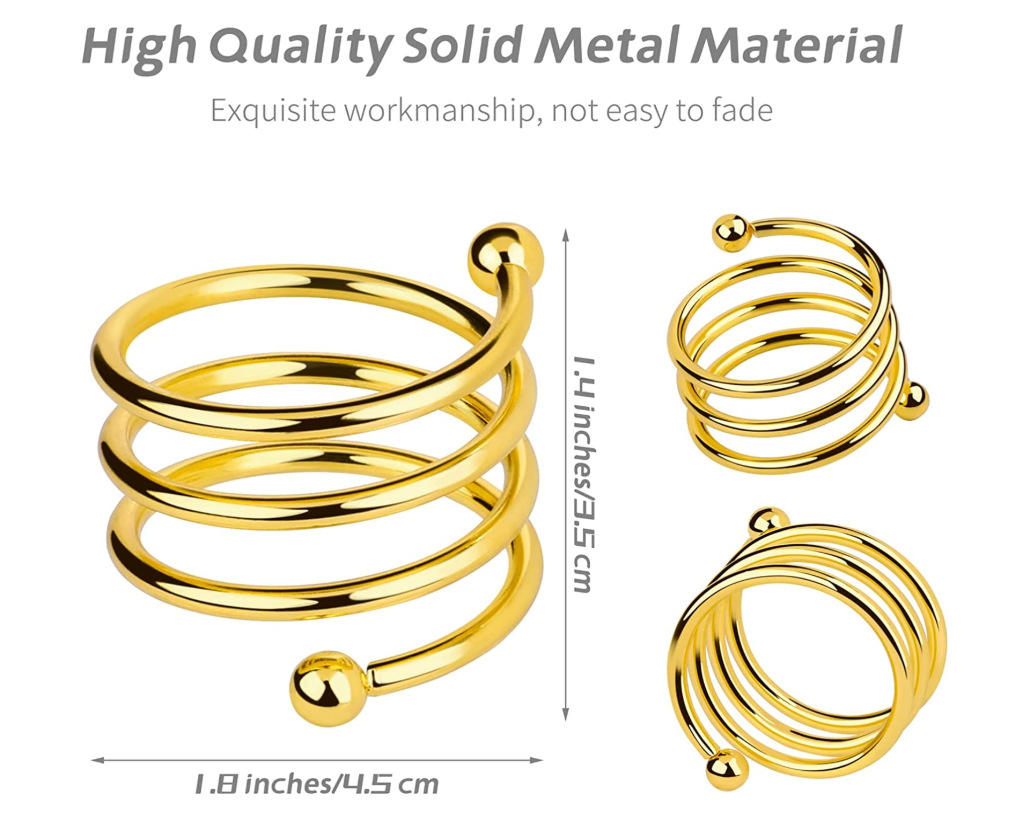 Anneau de serviette en or