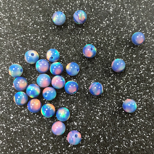 Prezzo all'Ingrosso OLP301 Aurora <span class=keywords><strong>Opal</strong></span> Gemme Sintetiche Verde Scuro Perline di Opale Nebulosa - Product Image 2