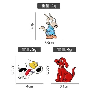 Broches <span class=keywords><strong>de</strong></span> Esmalte <span class=keywords><strong>de</strong></span> Personajes Animados <span class=keywords><strong>de</strong></span> Comedia <span class=keywords><strong>de</strong></span> <span class=keywords><strong>los</strong></span> <span class=keywords><strong>90</strong></span>, Perro Rojo Grande <span class=keywords><strong>de</strong></span> Dibujos Animados, Cachorro <span class=keywords><strong>de</strong></span> Ojos Grandes, Joyería <span class=keywords><strong>de</strong></span> Solapa - Product Image 5