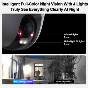 Cámara PTZ WiFi para Exteriores CW400 con Audio Bidireccional, Visión Nocturna, 2.5K HD para Seguridad Exterior del Hogar - Product Image 3