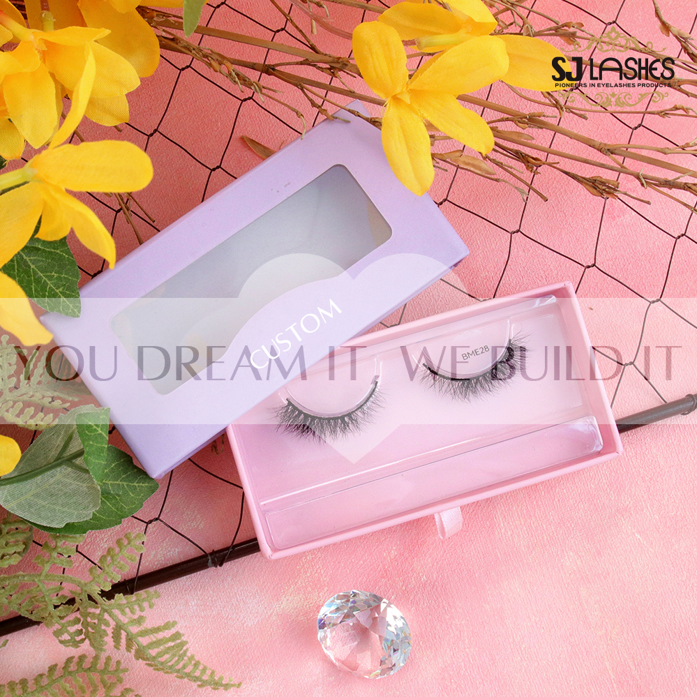 24 Hours Shipment For 3D Mink Lashes With Custom Box Own Branding Re-usable Eyelashes