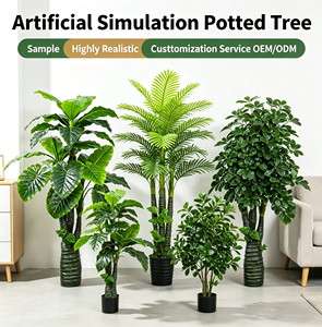 4 Feet Indoor Home Decor Artifical Palm <b>Tree</b> Artificiel Real Touch Leaf <b>Artificial</b> Rubber Plant <b>Tree</b> for Living Room Decor - Product Image 1