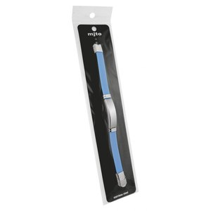 Light Blue EVA <b>Wristband</b> with Steel Bracelet Unique and Stylish Accessory - Product Image 3