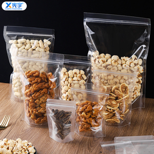 Sachet Doypack en plastique transparent givré, refermable, étanche, thermoscellable, avec fermeture éclair et encoche <span class=keywords><strong>de</strong></span> déchirement, <span class=keywords><strong>pour</strong></span> snacks, noix, céréales, aliments <span class=keywords><strong>pour</strong></span> animaux <span class=keywords><strong>de</strong></span> compagnie - Product Image 6