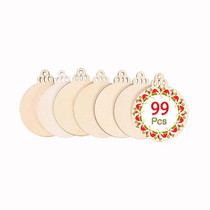 50 pezzi <span class=keywords><strong>di</strong></span> ornamenti rotondi in <span class=keywords><strong>legno</strong></span> non finiti con foro, fette <span class=keywords><strong>di</strong></span> <span class=keywords><strong>legno</strong></span> naturale preforate da 4 "per <span class=keywords><strong>centrotavola</strong></span> artigianali in <span class=keywords><strong>legno</strong></span> fai da te - Product Image 4